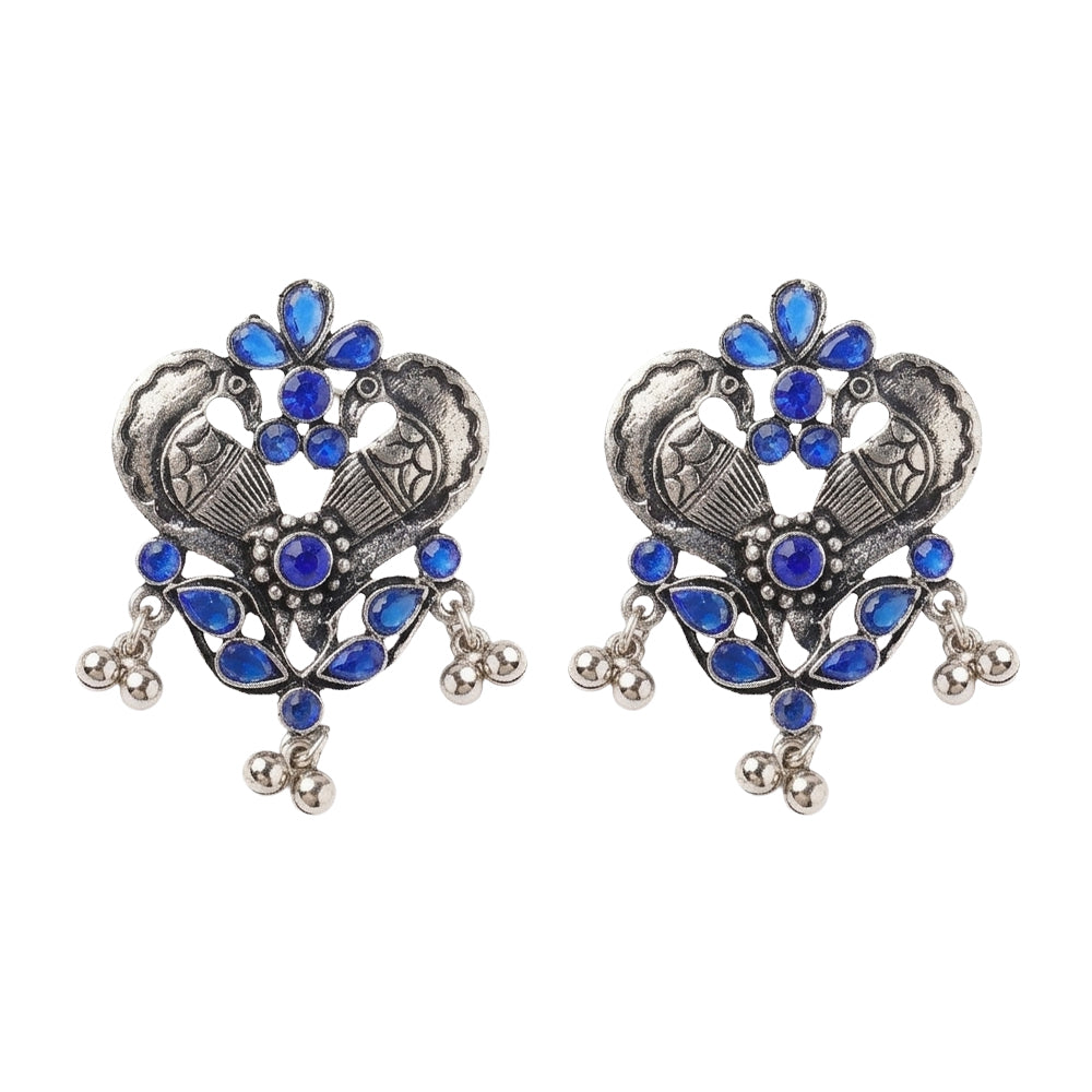 Bulbul Bling Party Studds earrings (Blue)