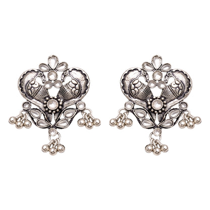 Bulbul Bling Party Studds earrings (White)