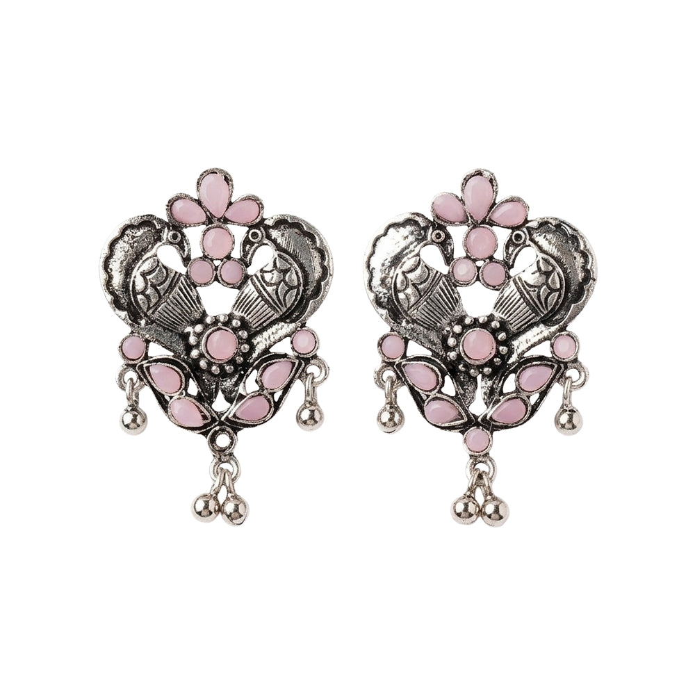 Bulbul Bling Party Studds earrings (Baby Pink)