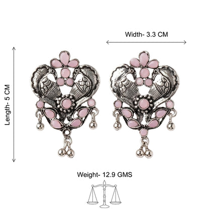 Bulbul Bling Party Studds earrings (Baby Pink)