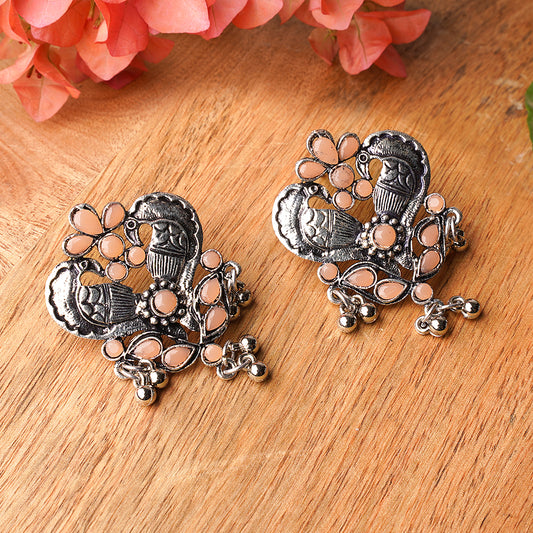 Bulbul Bling Party Studds earrings (Light Orange)