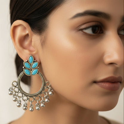 Jugni vibrant stud earrings (Baby Pink)&Fine Shine stud earrings (Mint) Combo set