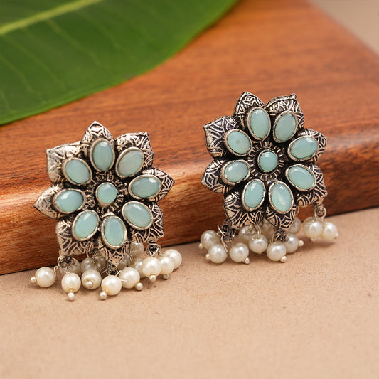 Jugni vibrant stud earrings (Mint)