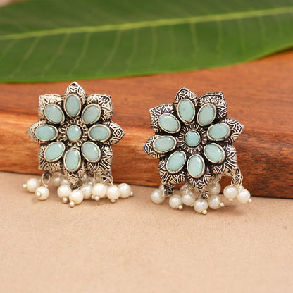 Jugni vibrant stud earrings (Mint)