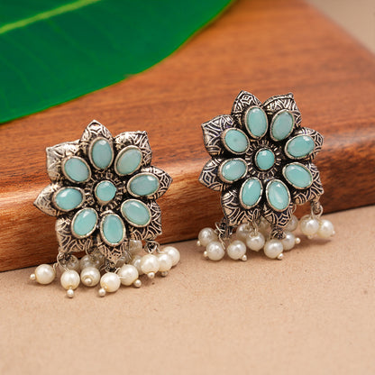 Jugni vibrant stud earrings (Mint)