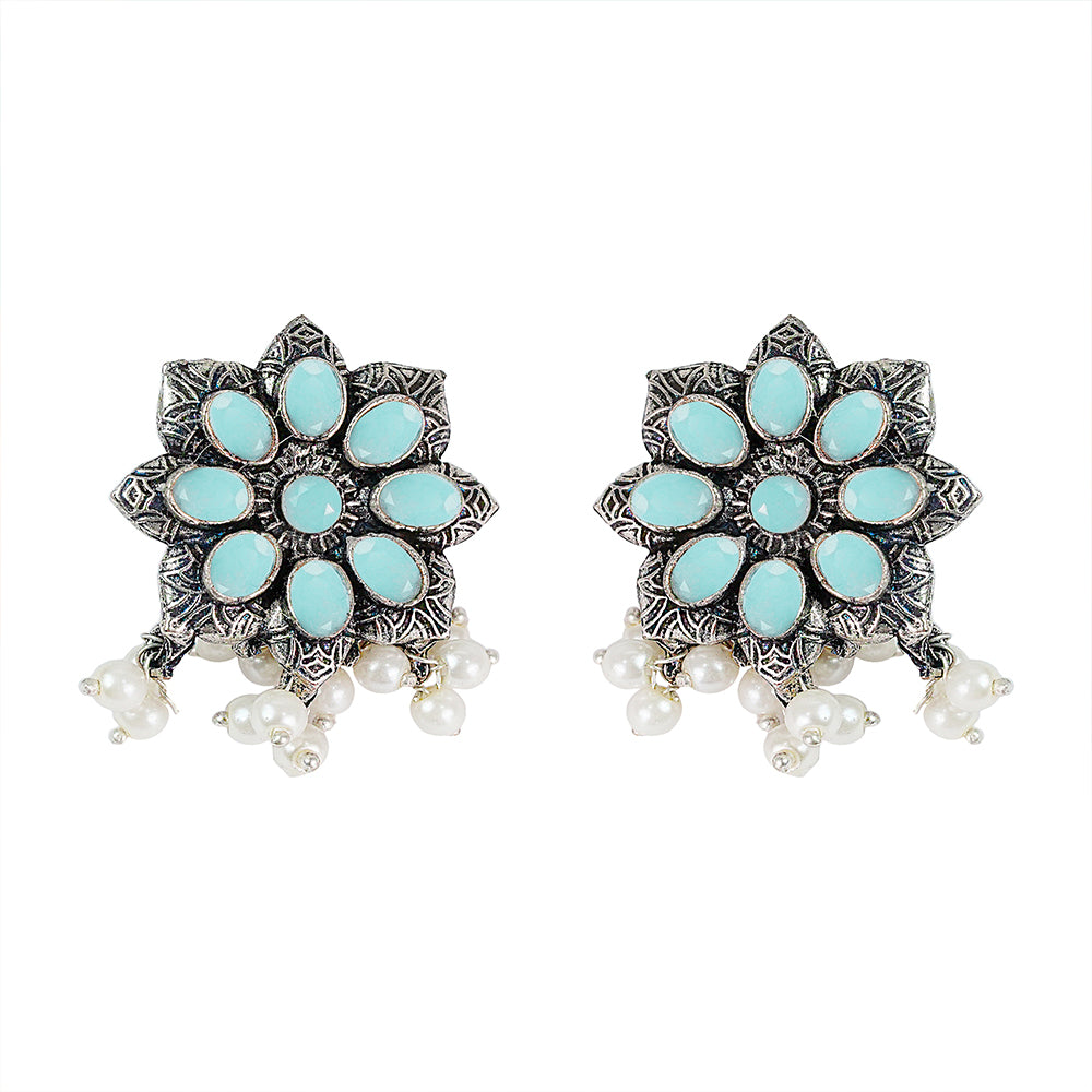 Jugni vibrant stud earrings (Mint)