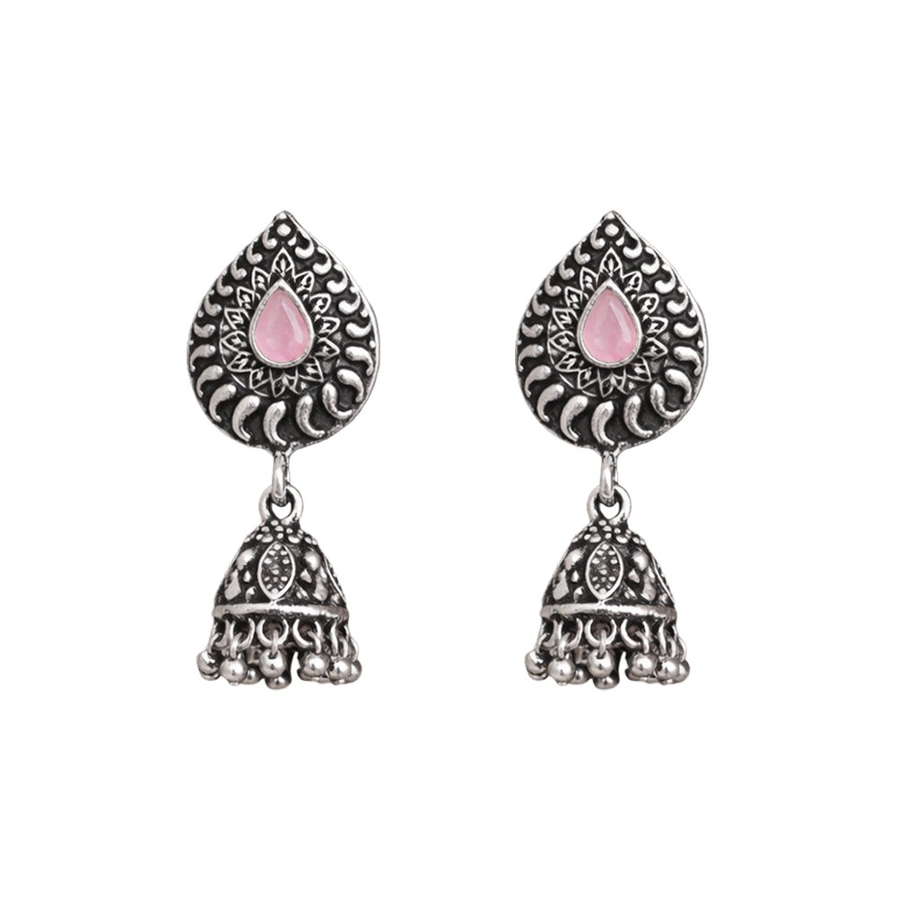 Rain Drop Rani Hanging Jhumki Earrings (Yellow)