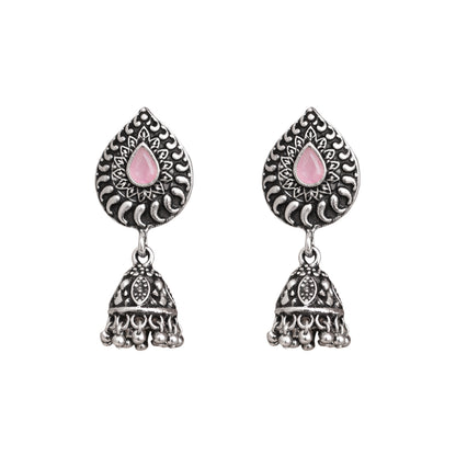Rain Drop Rani Hanging Jhumki Earrings (Yellow)