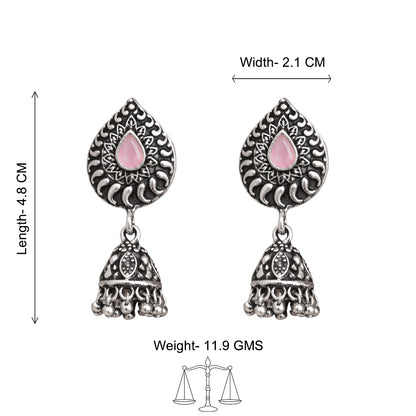 Rain Drop Rani Hanging Jhumki Earrings (Yellow)