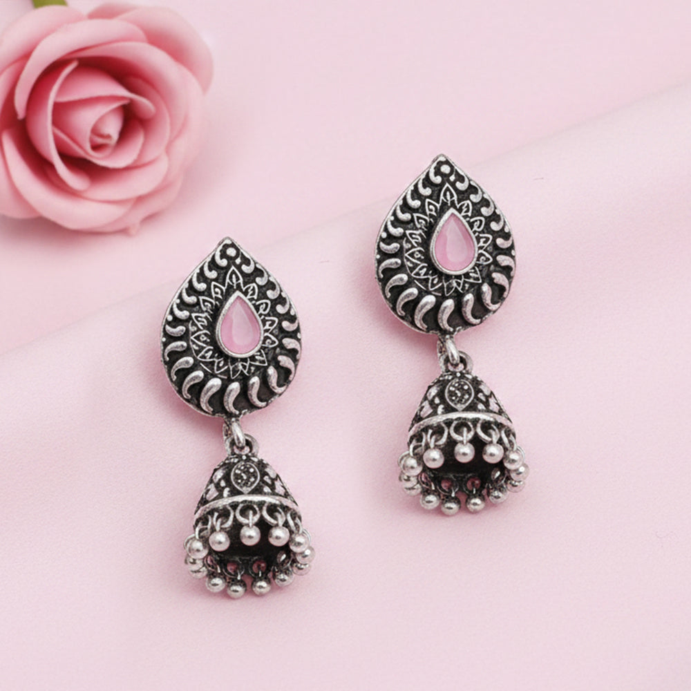 Rain Drop Rani Hanging Jhumki Earrings (Yellow)