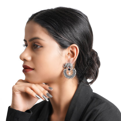 Elephant Arc dangler earrings (Black)