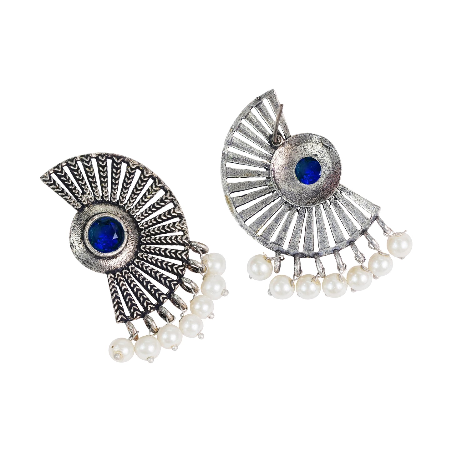 StylishKudi Oxidised Silver Jhumka & Stud Earrings ComboSet for Women&girl