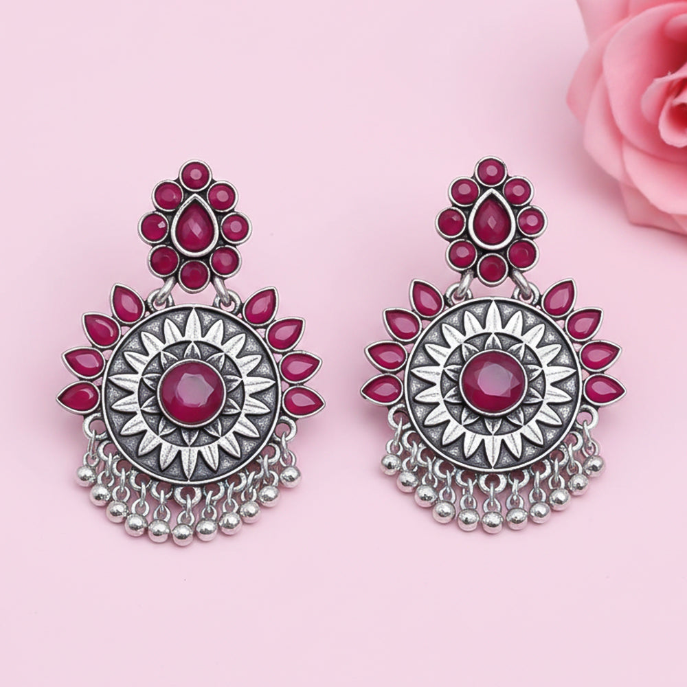 Timeless Royal dangler earring (Red)