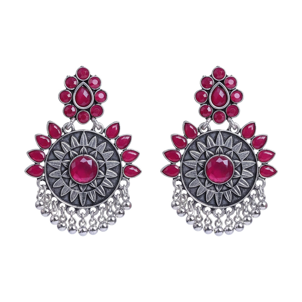 Timeless Royal dangler earring (Red)