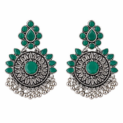Timeless Royal dangler earring (Green)