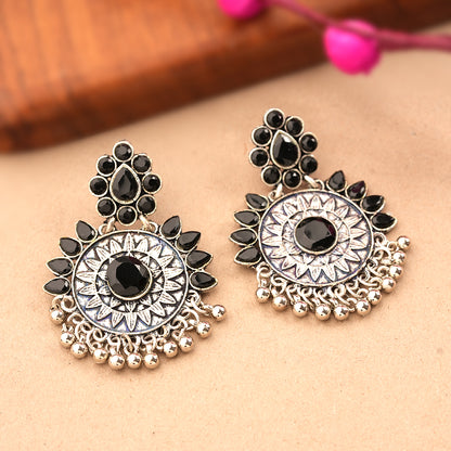 Little Petal dangler earrings (Black)