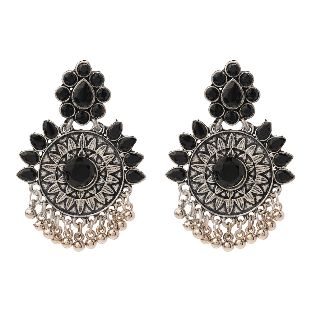 Timeless Royal dangler earring (Black)