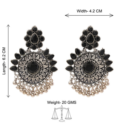 Timeless Royal dangler earring (Black)