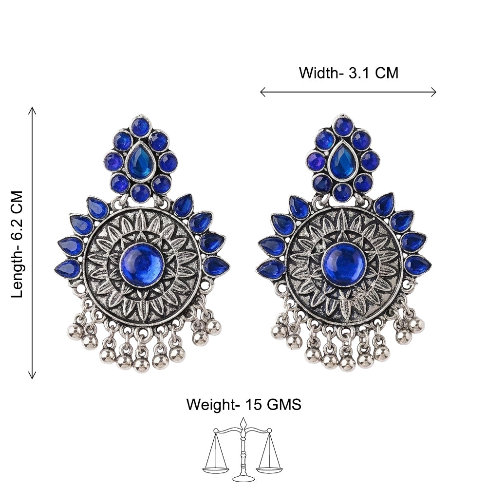 Timeless Royal dangler earring (Blue)
