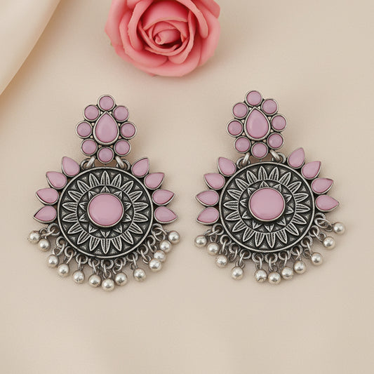 Timeless Royal dangler earring (Baby Pink)