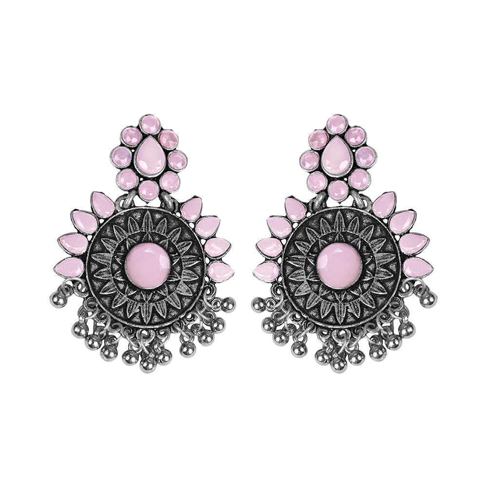 Timeless Royal dangler earring (Baby Pink)
