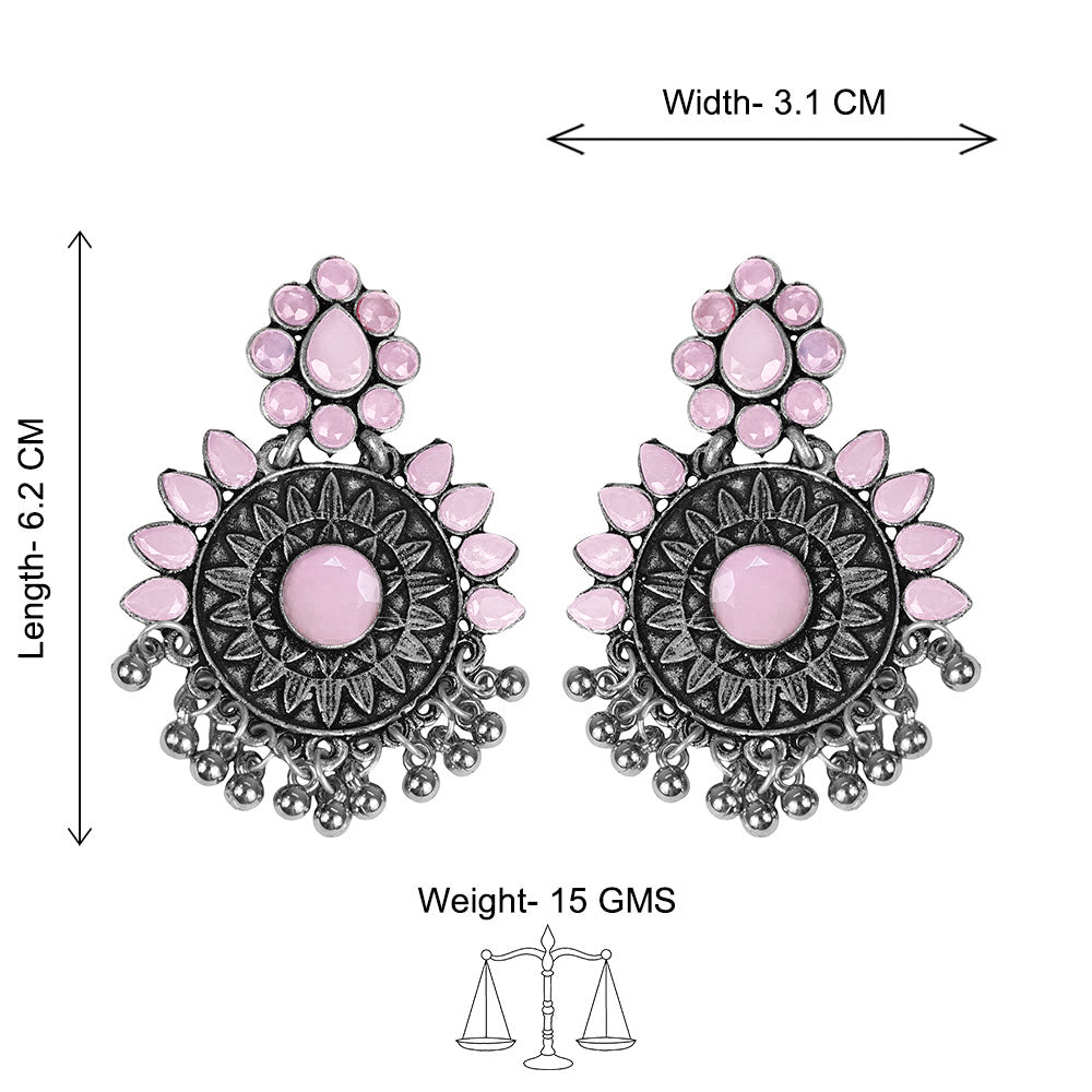 Timeless Royal dangler earring (Baby Pink)