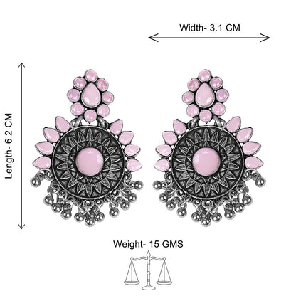 Timeless Royal dangler earring (Baby Pink)
