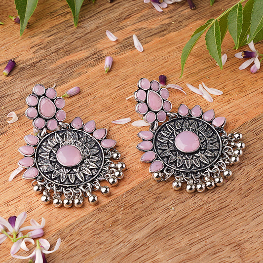 Timeless Royal dangler earring (Baby Pink)