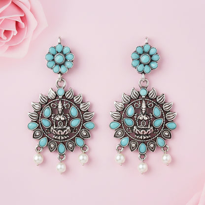 Dhan Laxmi dangler earring (Mint)