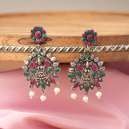 Dhan Laxmi dangler earring (Multicolored)