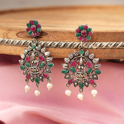 Dhan Laxmi dangler earring (Multicolored)