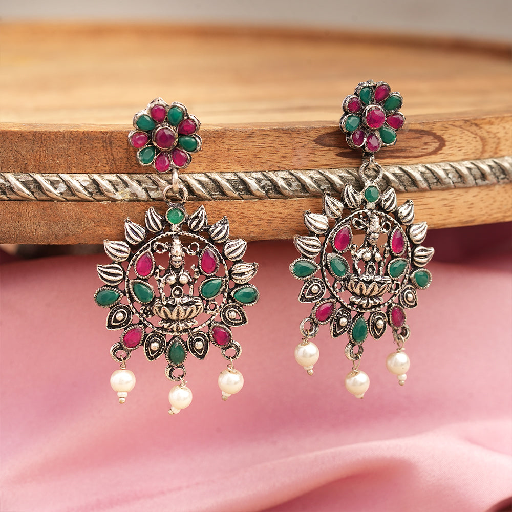 Dhan Laxmi dangler earring (Multicolored)