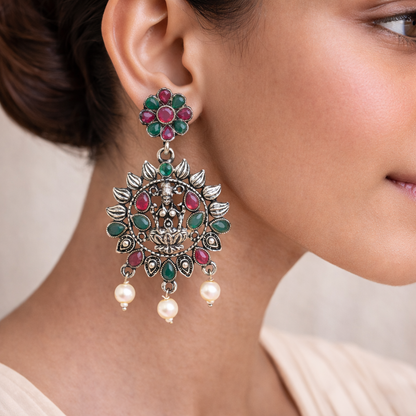 Dhan Laxmi dangler earring (Multicolored)