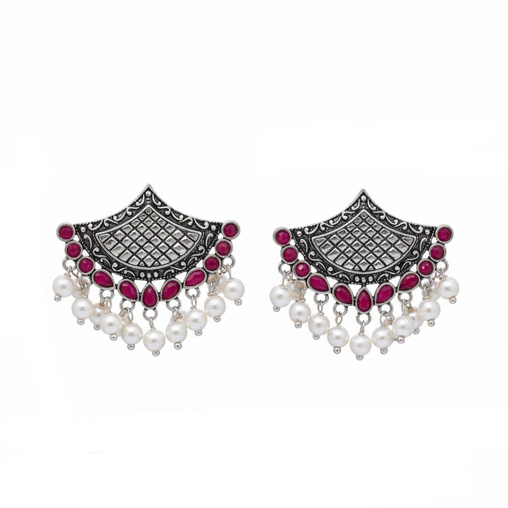Royal Potli stud earrings (Red)