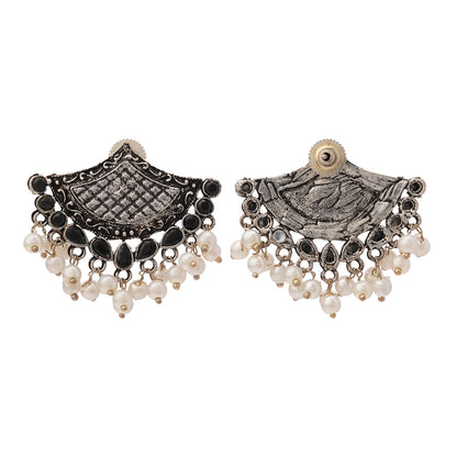 Royal Potli stud earrings (Black)