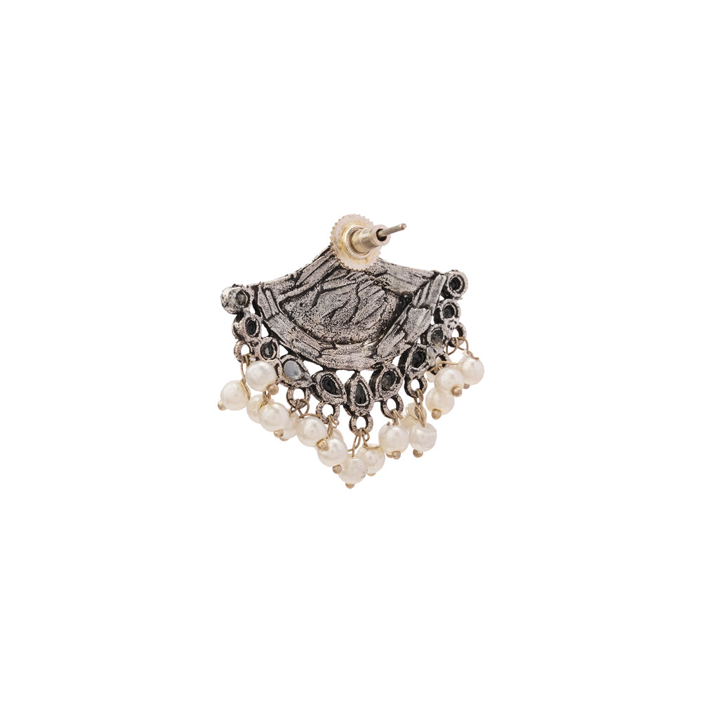 Royal Potli stud earrings (Black)