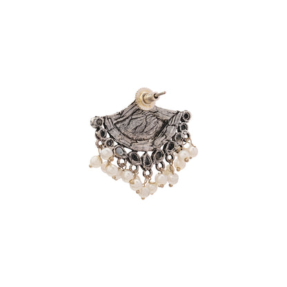 Royal Potli stud earrings (Black)
