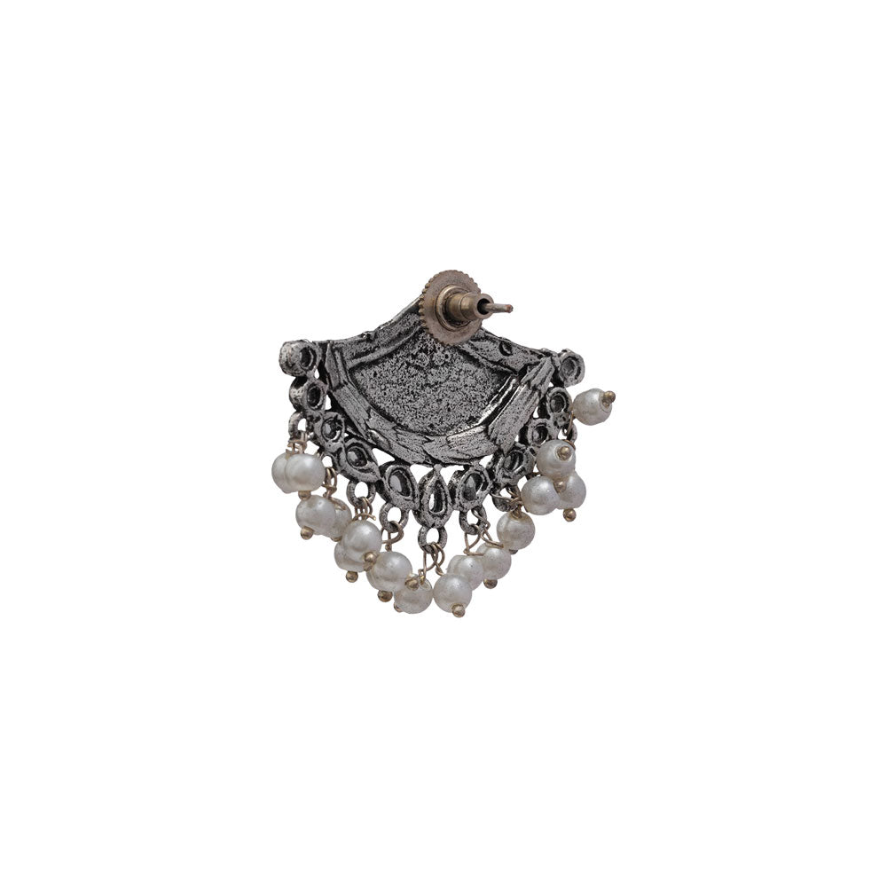 Royal Potli stud earrings (White)