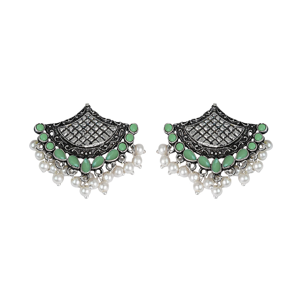 Royal Potli stud earrings (Pista)