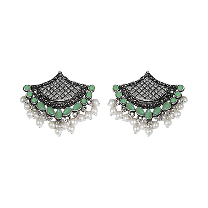 Royal Potli stud earrings (Pista)