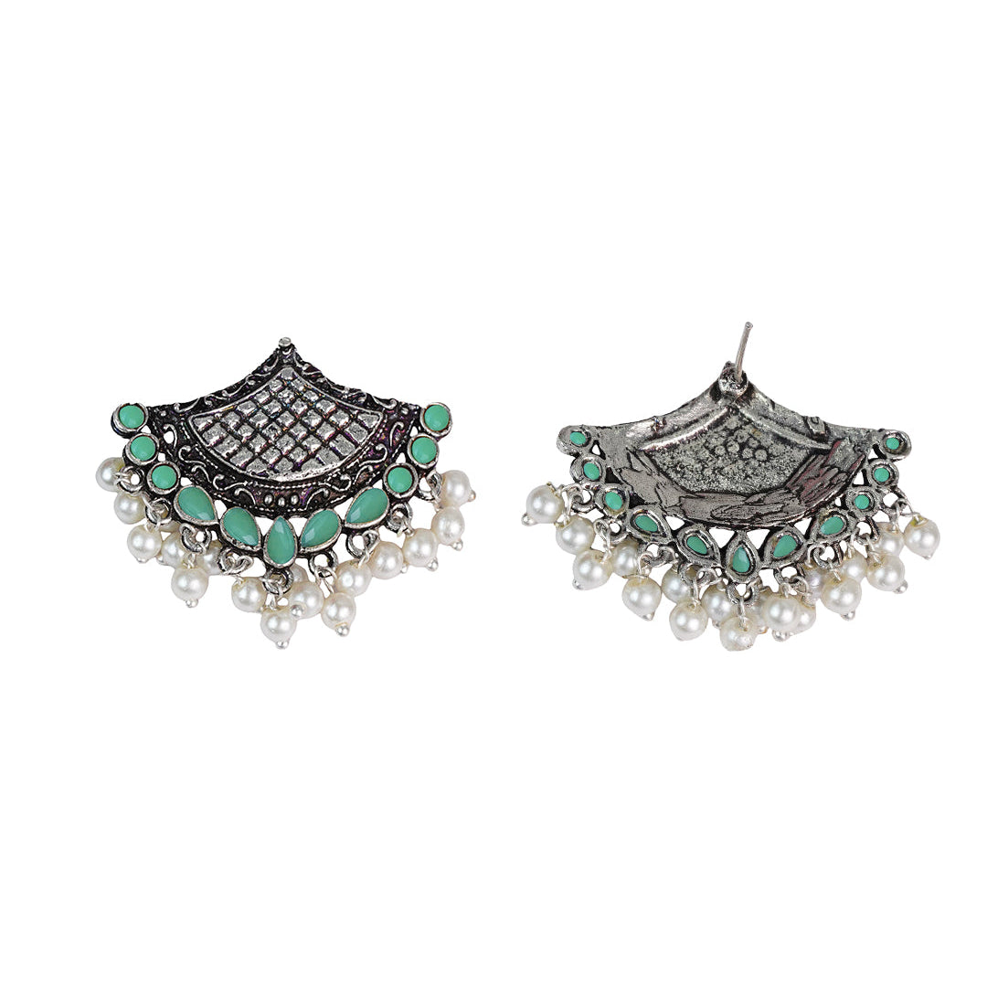 Royal Potli stud earrings (Pista)