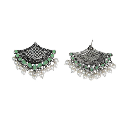 Royal Potli stud earrings (Pista)
