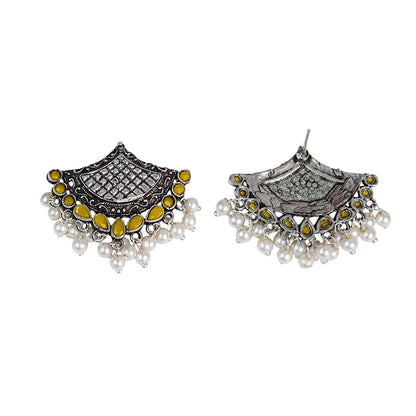 Royal Potli stud earrings (Yellow)