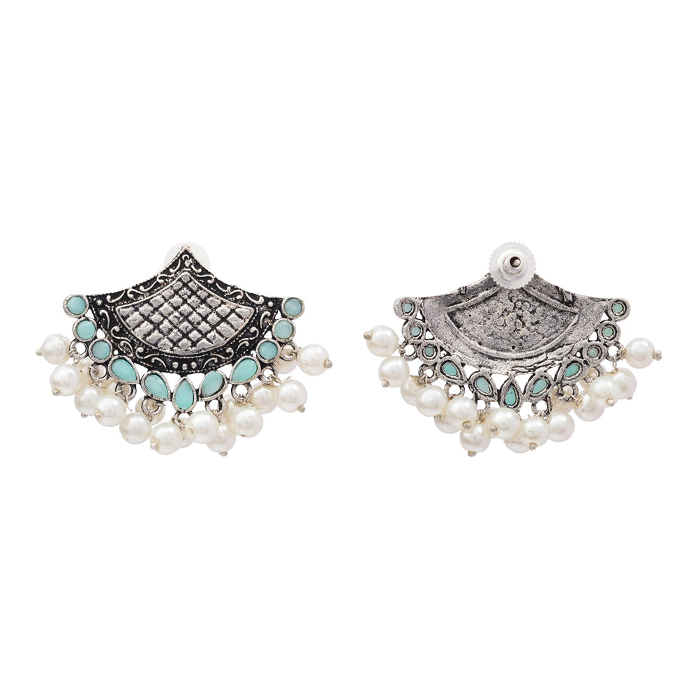Royal Potli stud earrings (Mint)