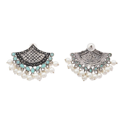 Royal Potli stud earrings (Mint)