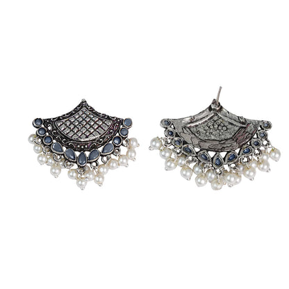 Royal Potli stud earrings (Grey)