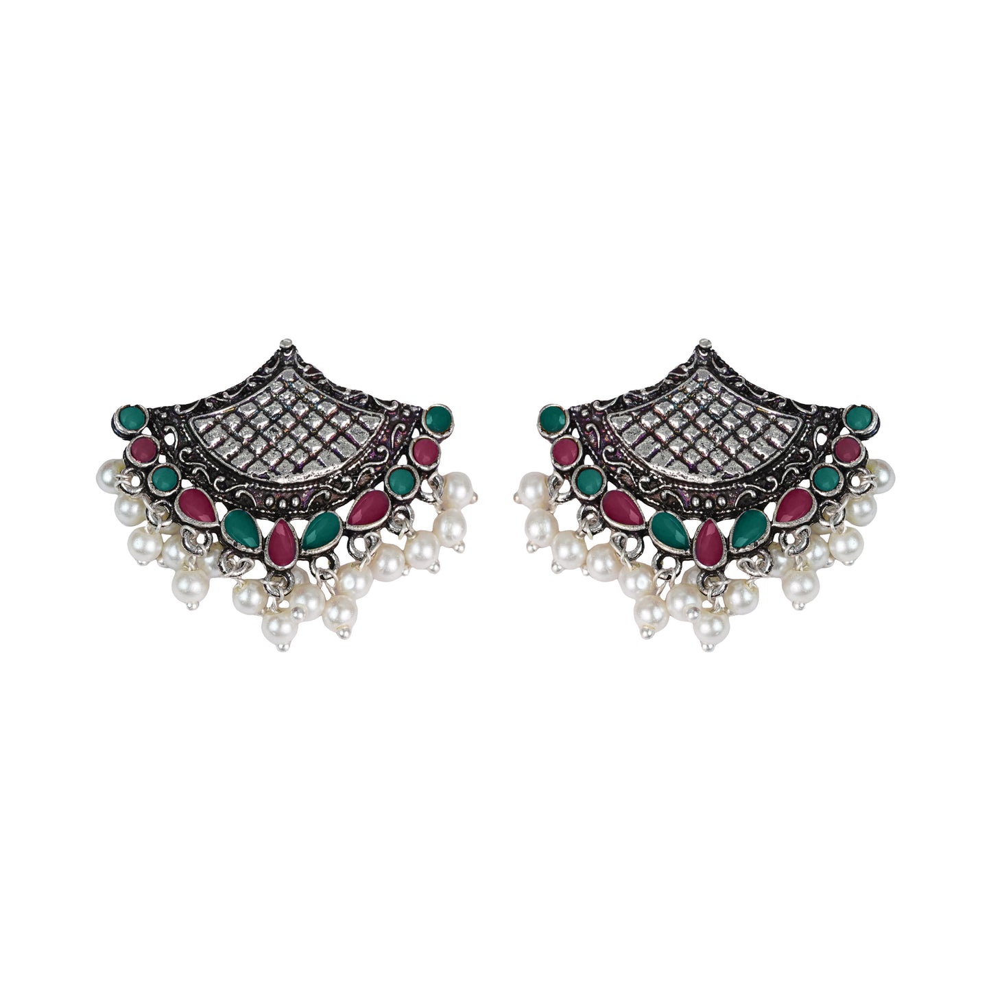Royal Potli stud earrings (Multicolored)