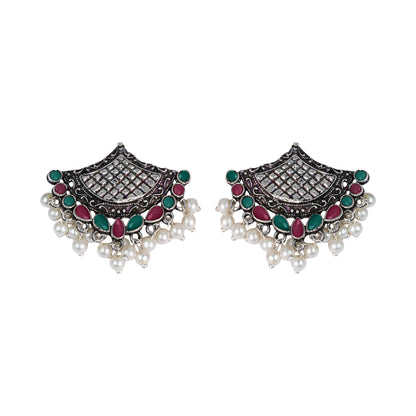 Royal Potli stud earrings (Multicolored)