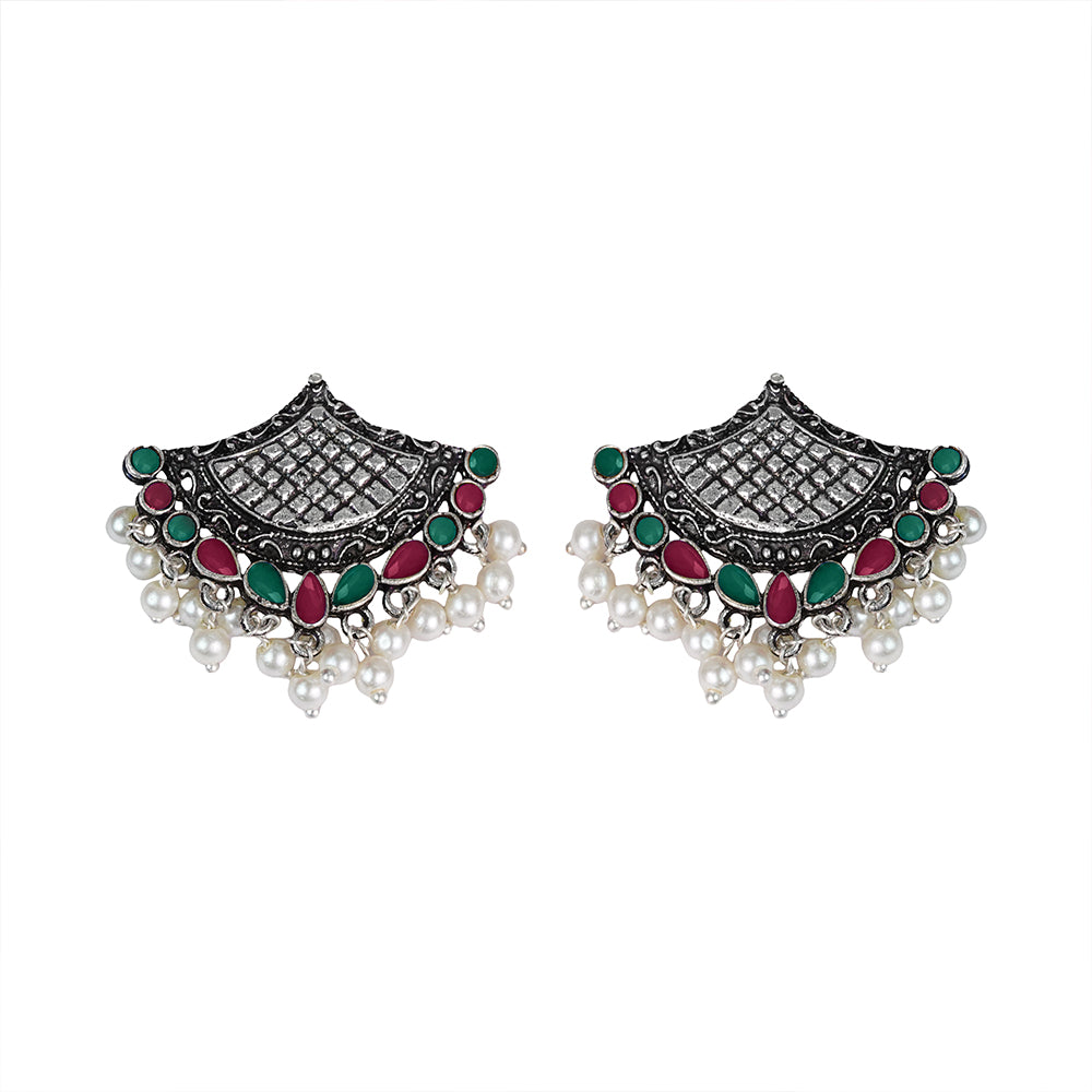 Royal Potli stud earrings (Multicolored)