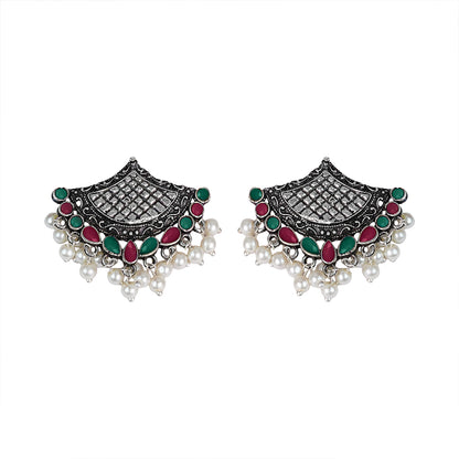 Royal Potli stud earrings (Multicolored)